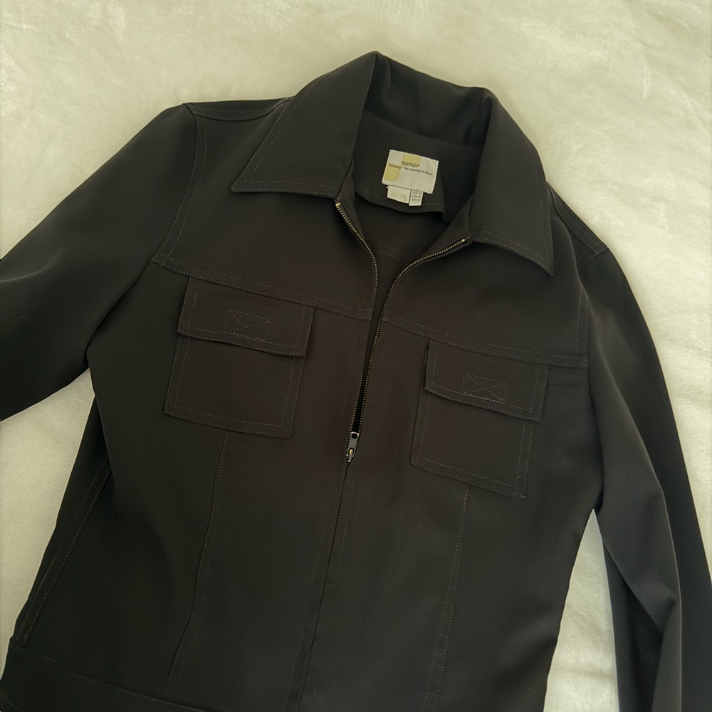 Zara Chocolate Brown Zip-Up Jacket